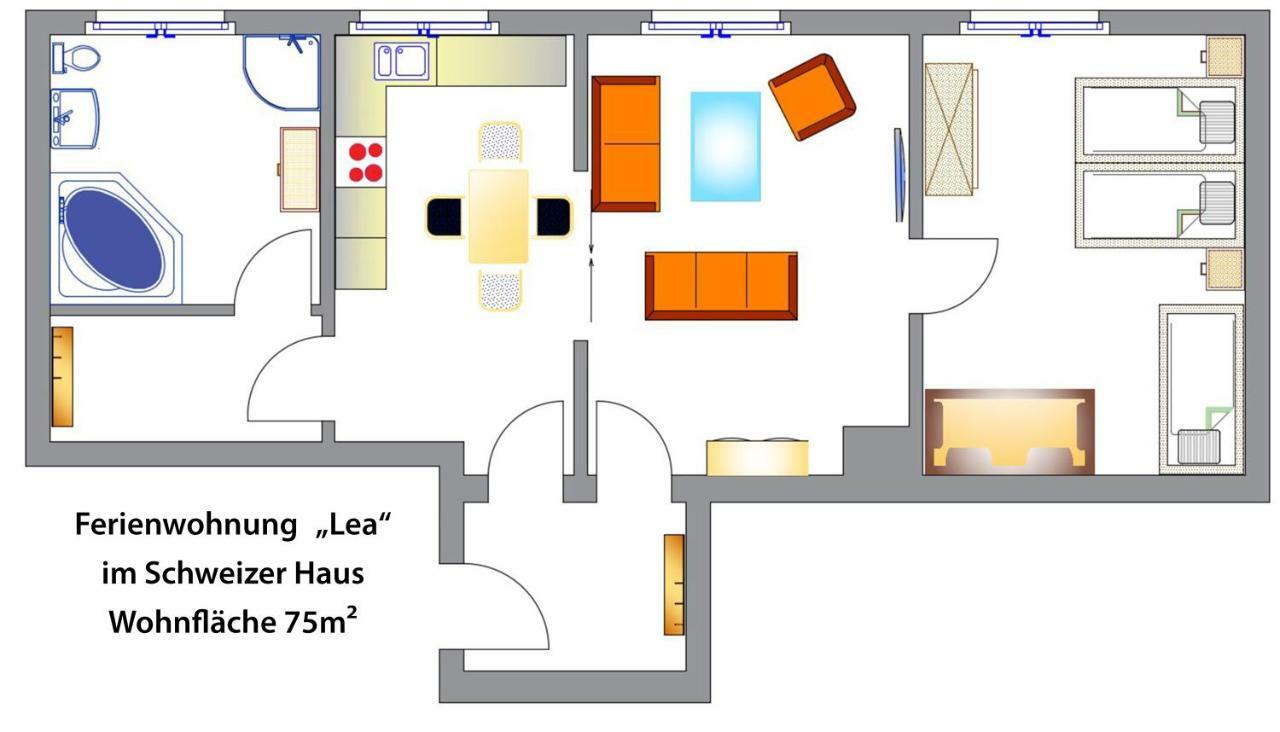 Schweizer Haus Wippra Apartment Екстериор снимка